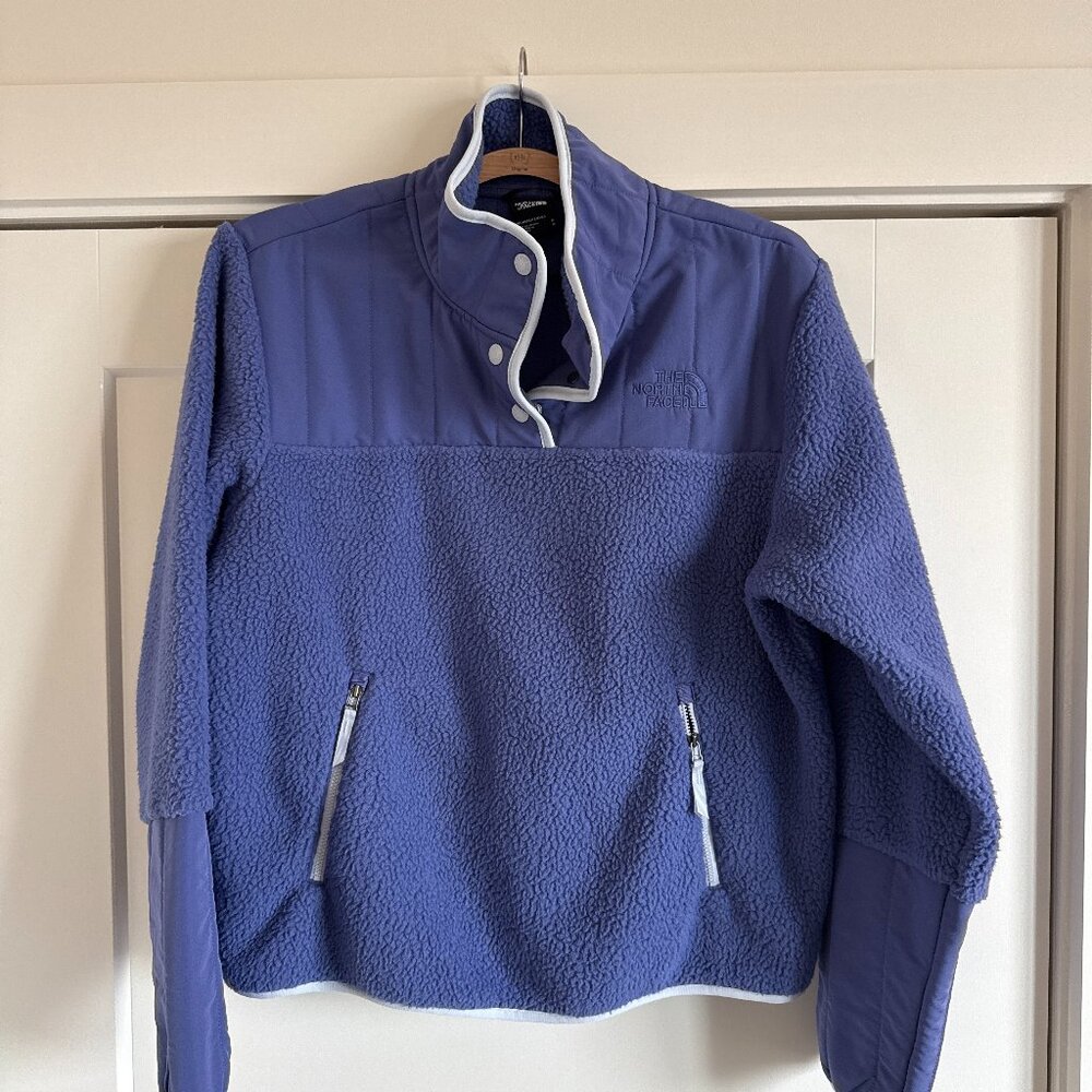 North Face Vintage Fleece Blue Jacket